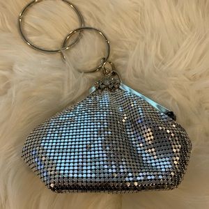 Mini silver wristlet